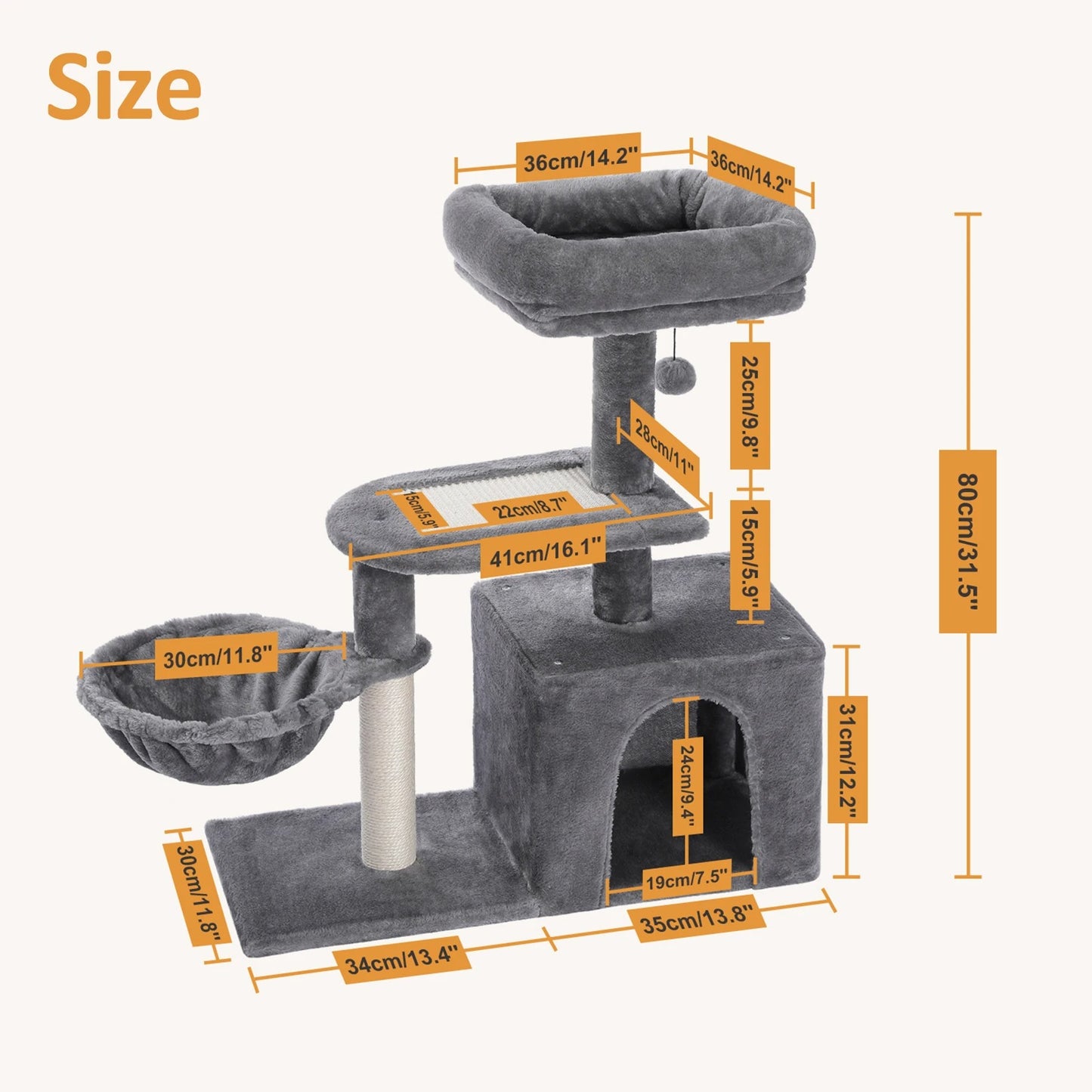 PawsyMeowy™ Deluxe Cat Tower