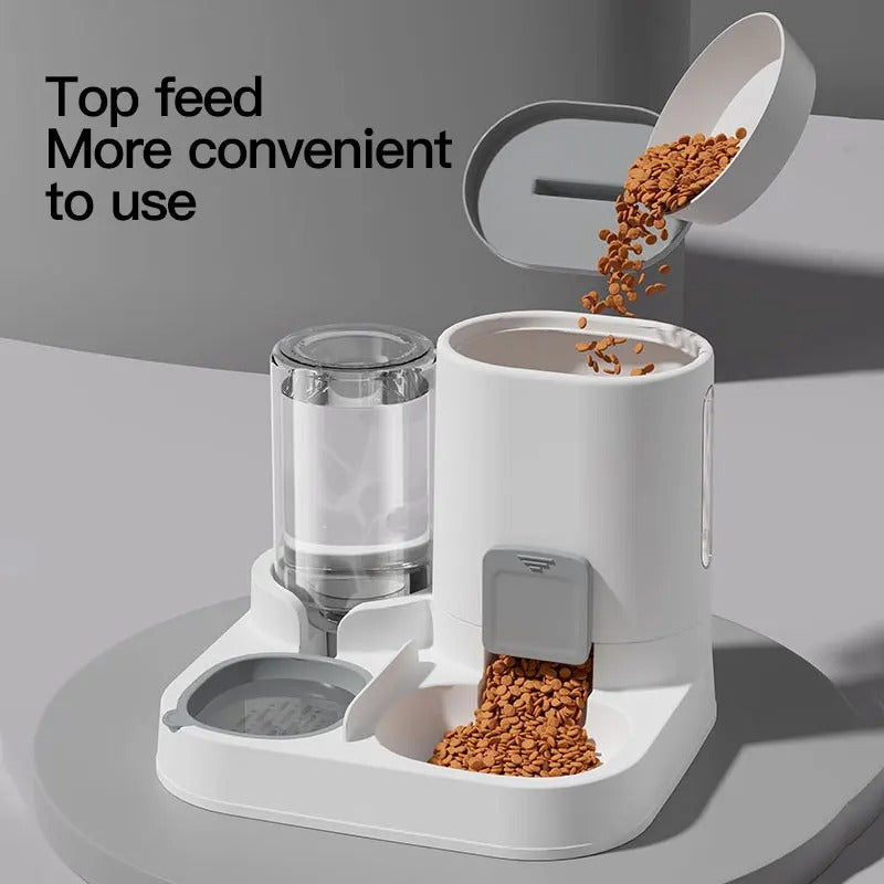 PawsyMeowy™ Dual Pet Feeder 2-in-1