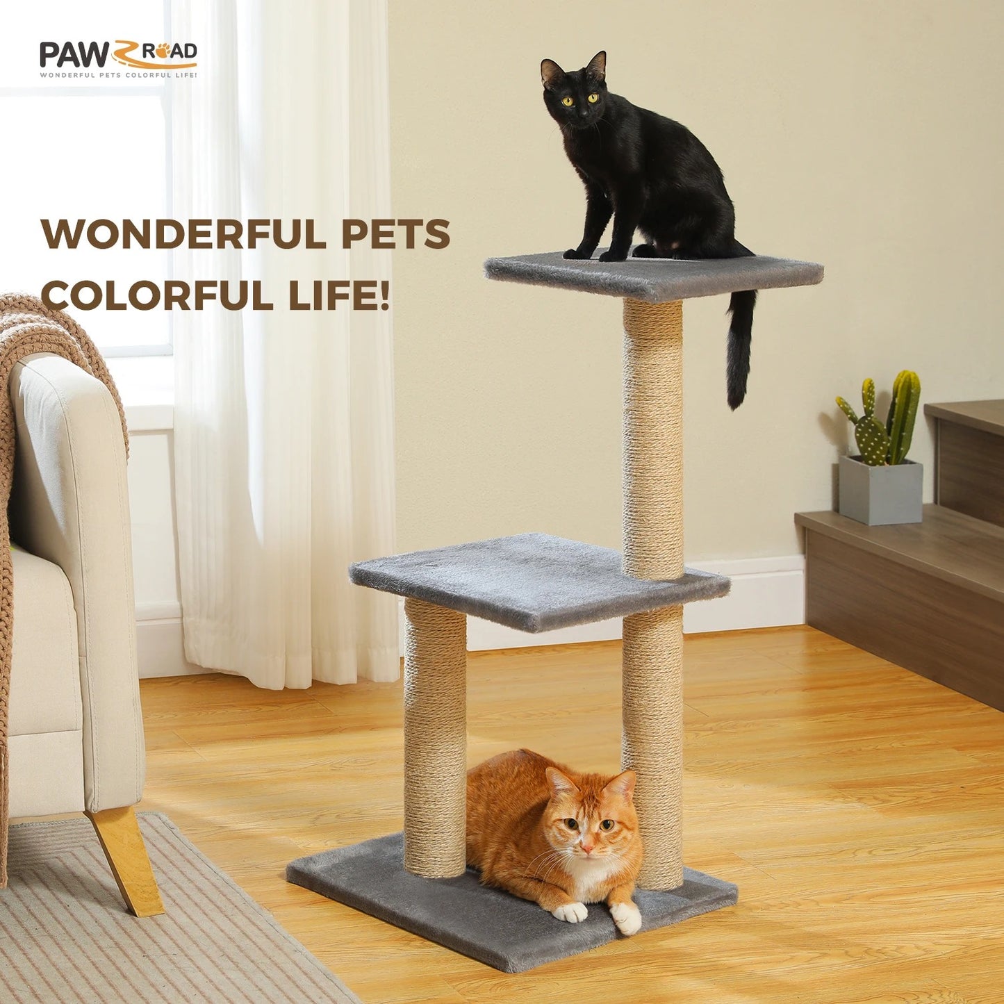 PawsyMeowy™ Deluxe Cat Tower