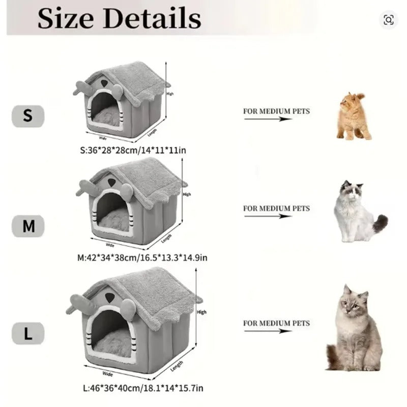 PawsyMeowy™ Foldable Cozy Pet House